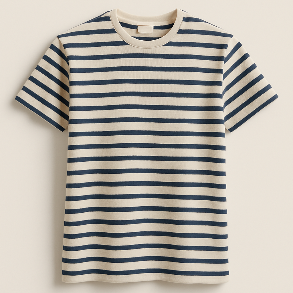 Men's Striped Crew Neck T-Shirt