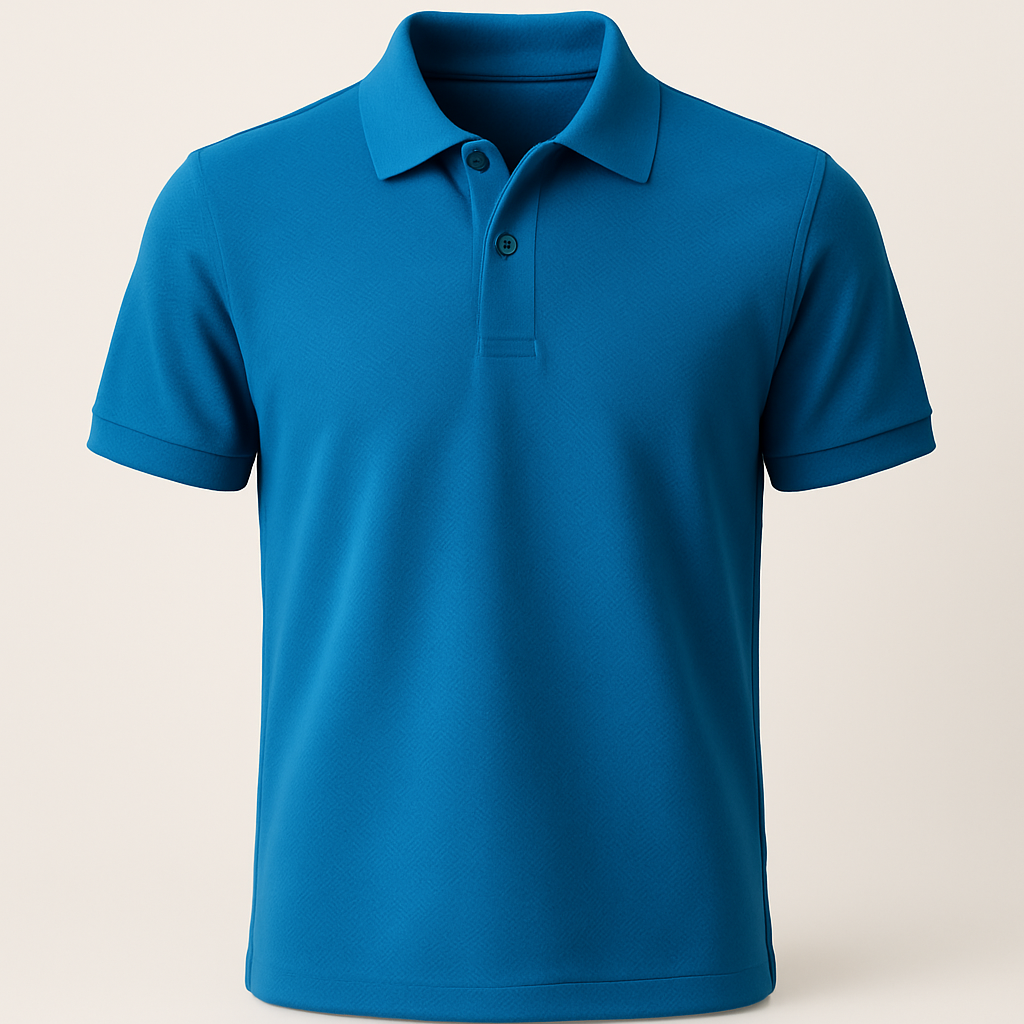Men's Vibrant Blue Polo T-Shirt