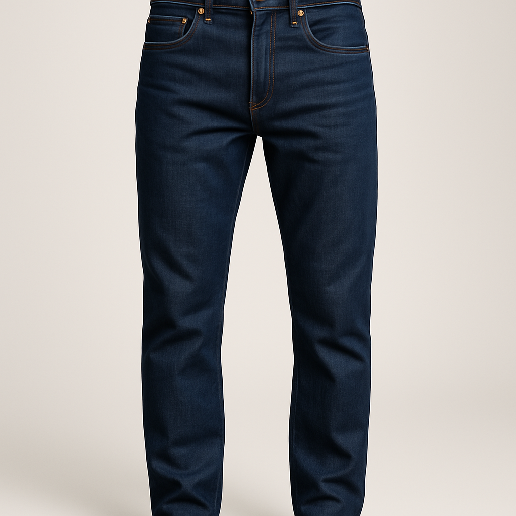 Men's Dark Blue Denim Jeans