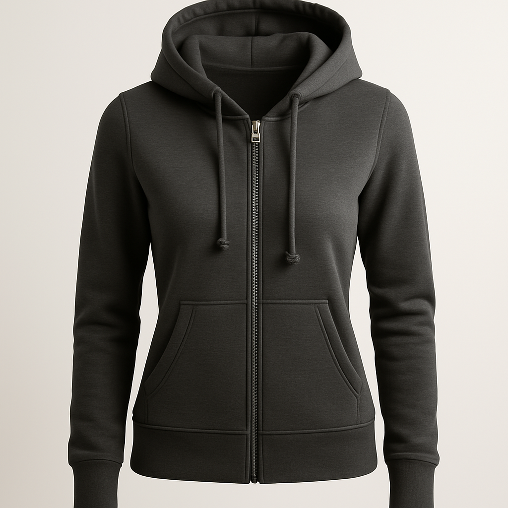 Women's Fitted Zip-Up Hoodie
