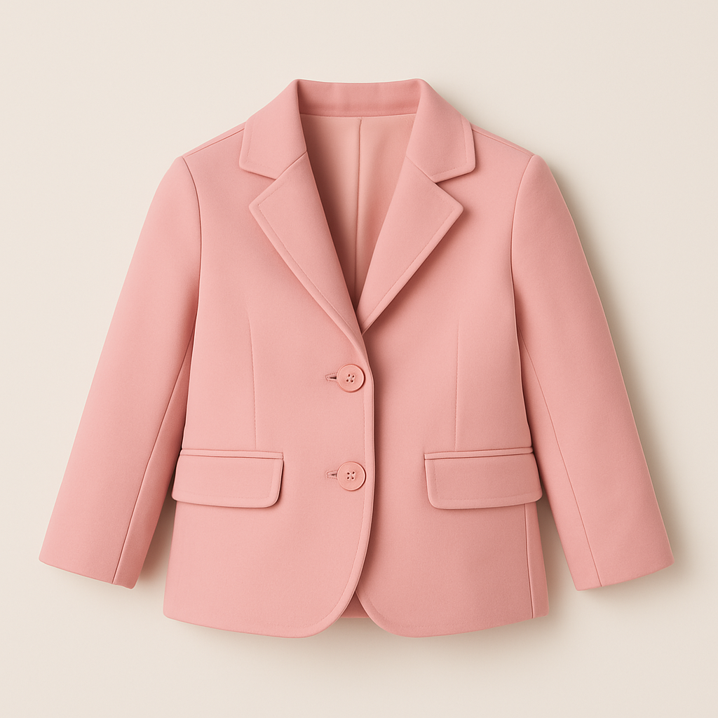 Kids Soft Pink Color Blazer