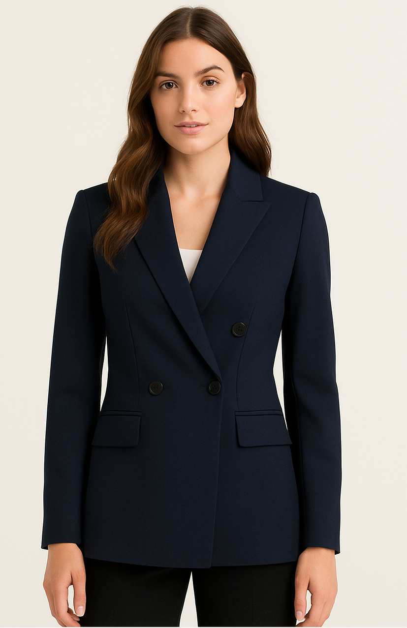 Navy Charm Tailored Blazer