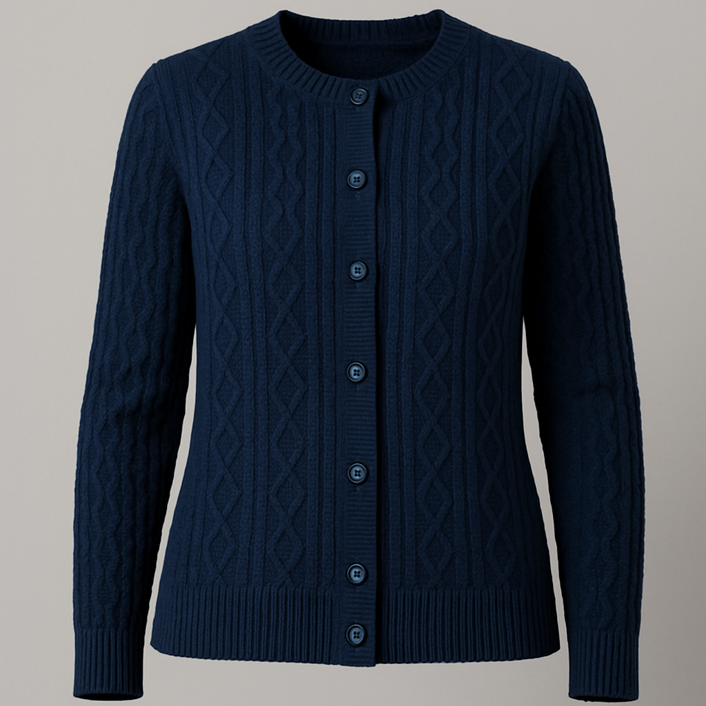 Classic Cable Button Cardigan