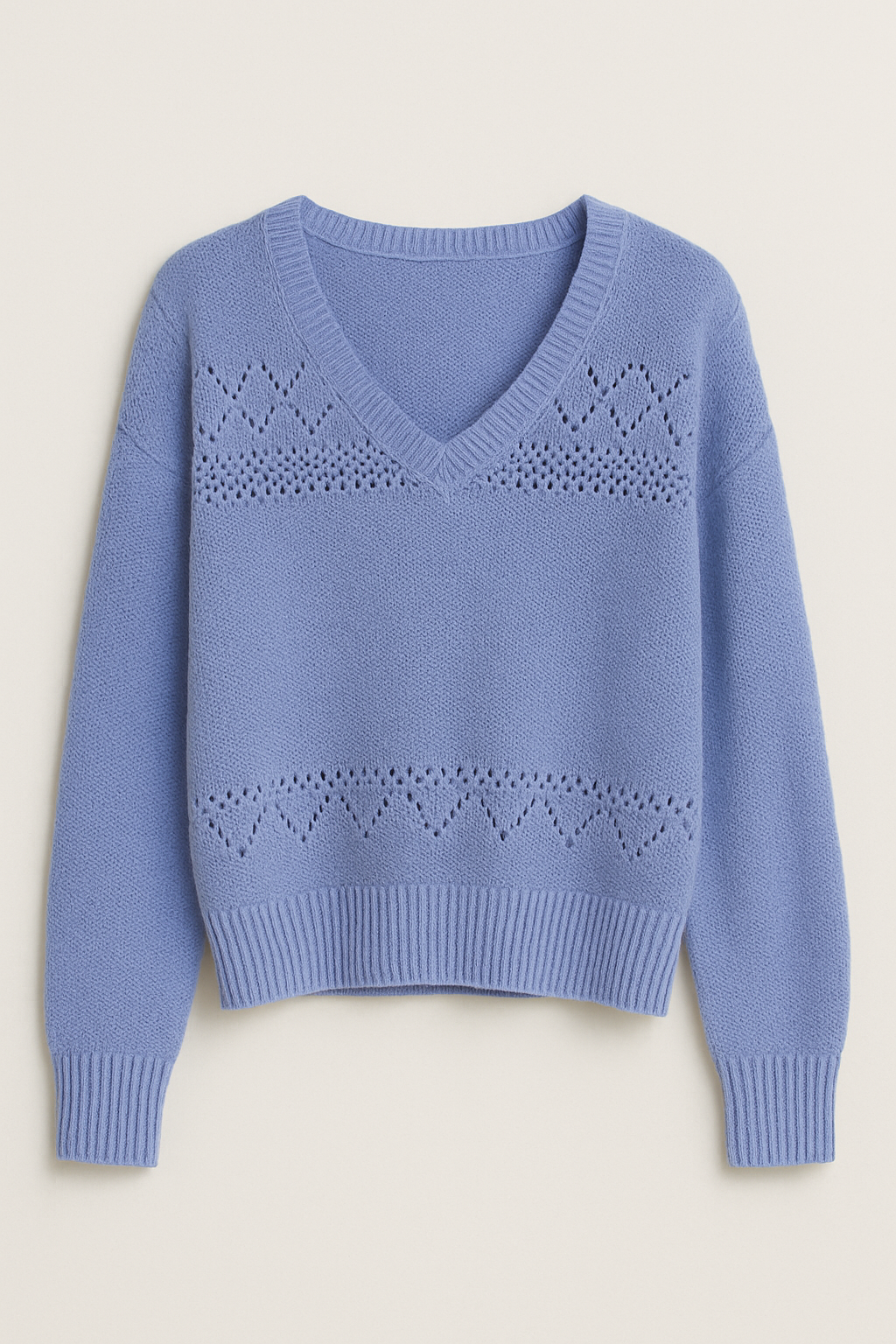 Women's Knitted V-Neck Sweater