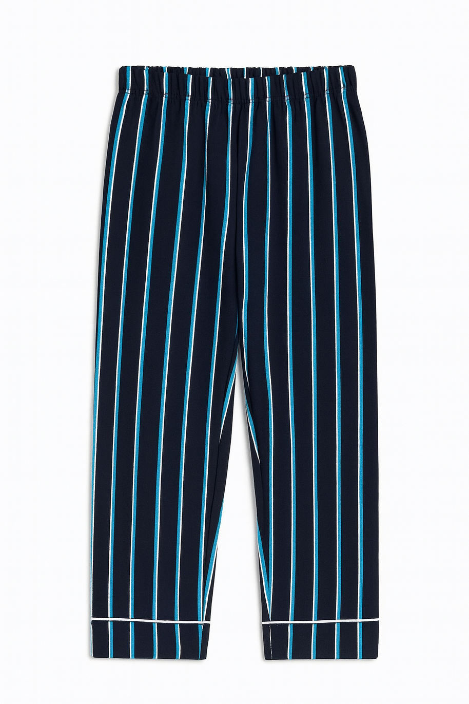 Midnight Blue Striped Pajama Pant – Unisex Kids’ Cotton Sleepwear