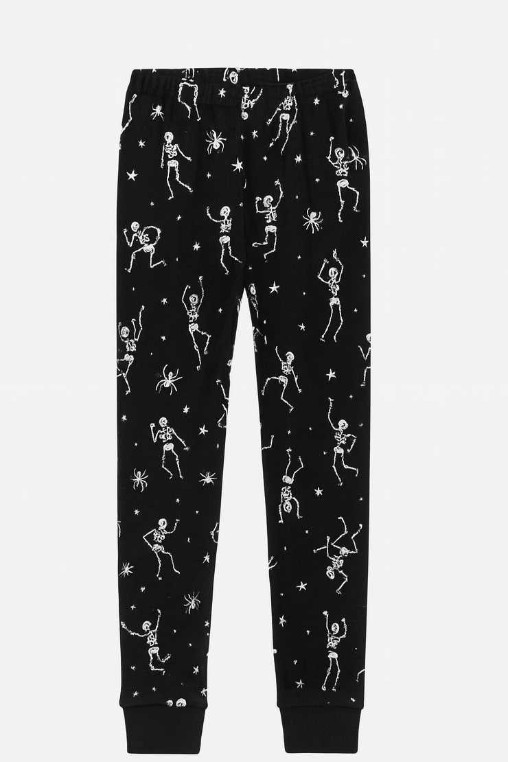 Black Spooky Skeleton Pajama – Kidswear Collection