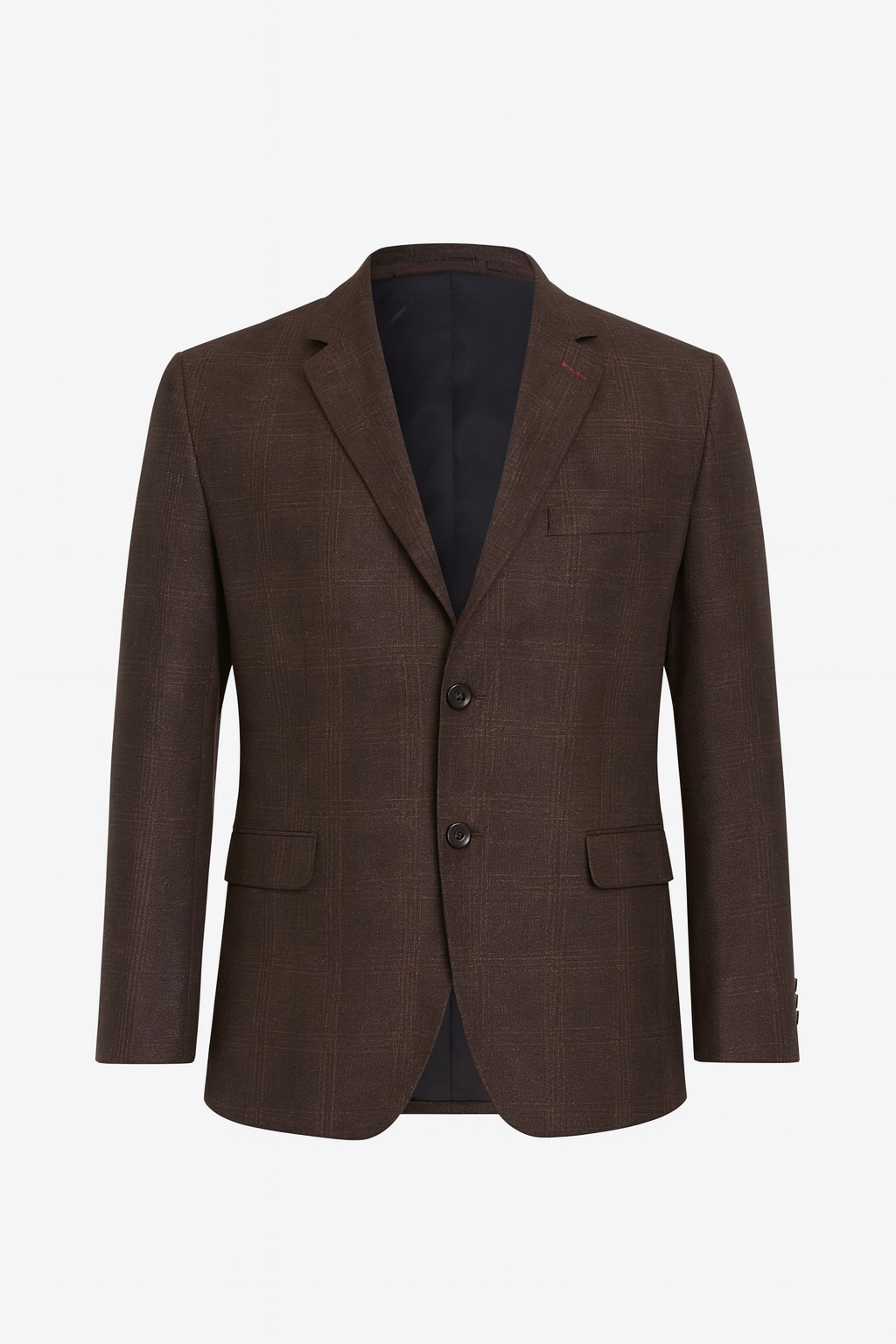Chocolate Grid Classic Blazer