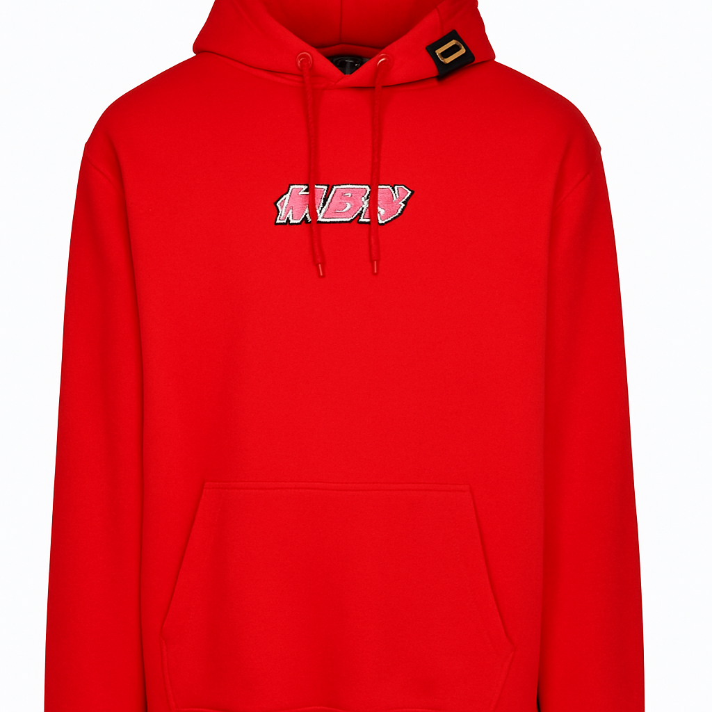 AEVY Graphic Red Hoodie