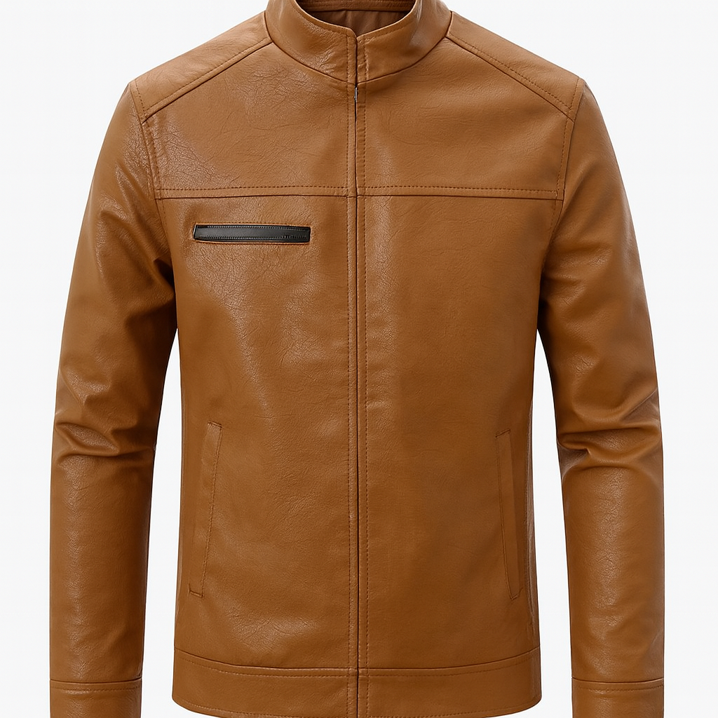 Classic Brown Leather Jacket