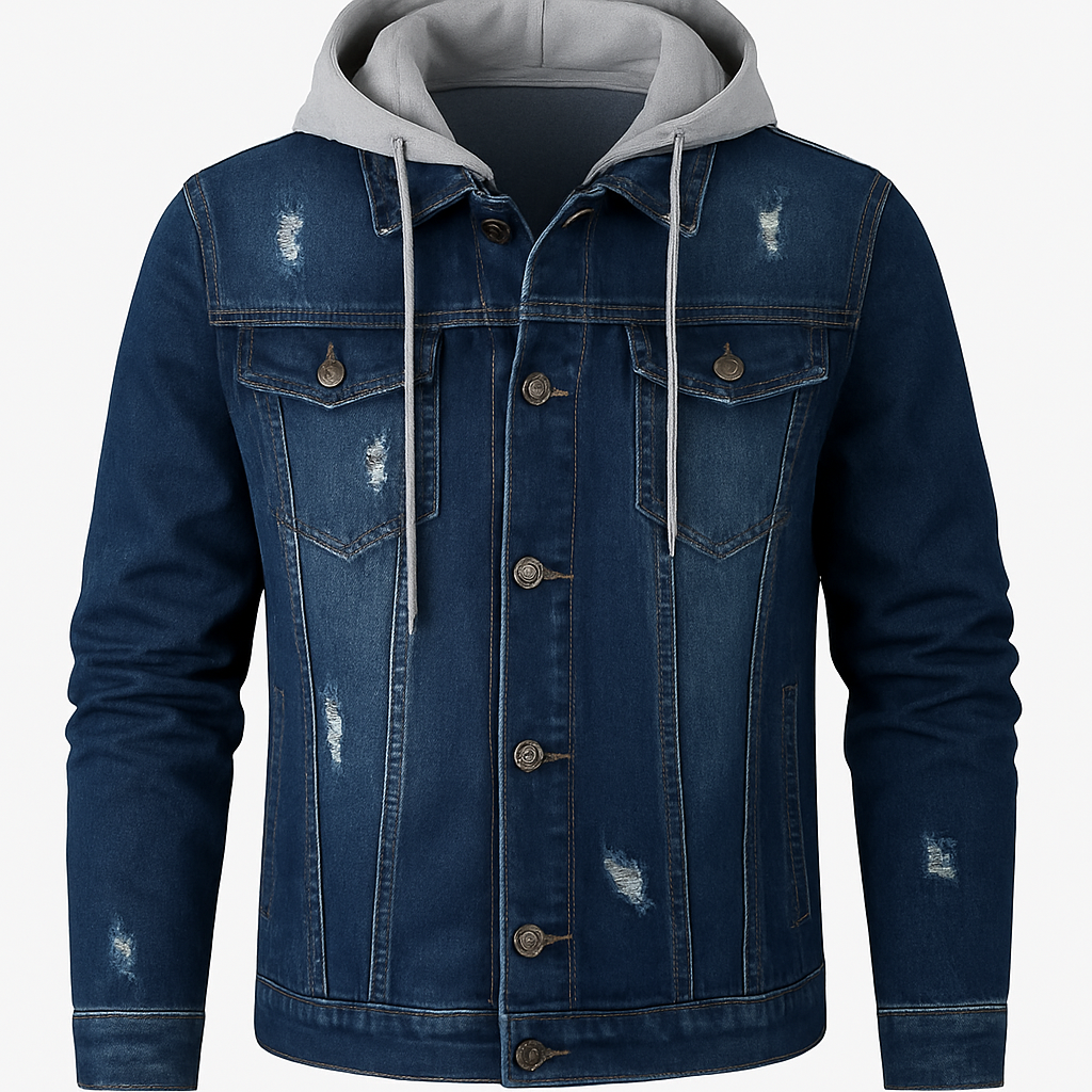 Classic Denim Hoodie Jacket