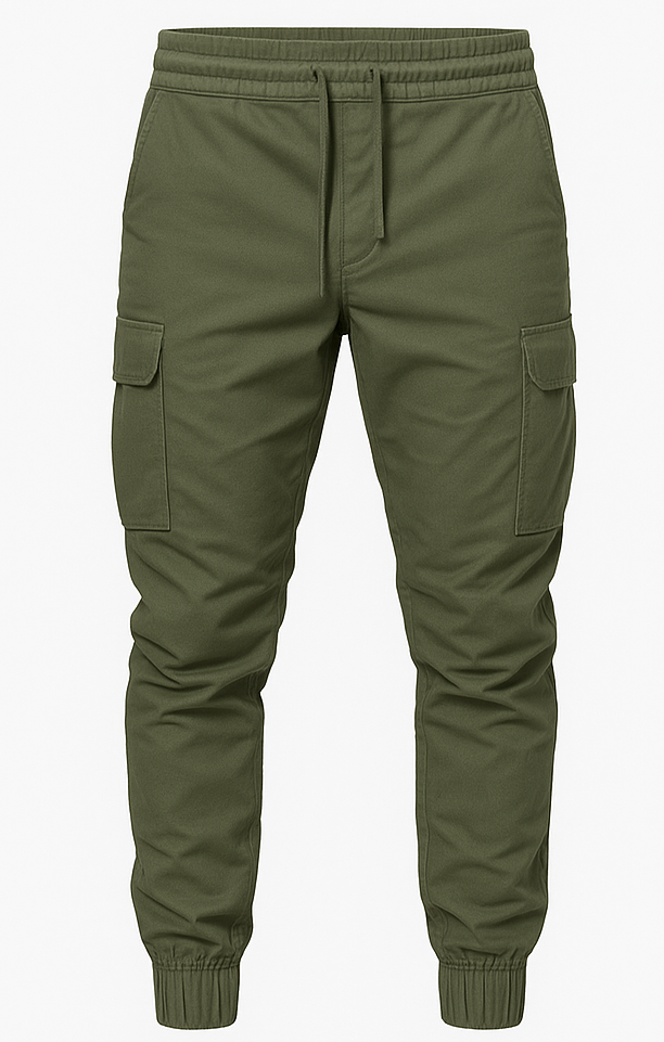 Men's Army Green Cargo Joggers