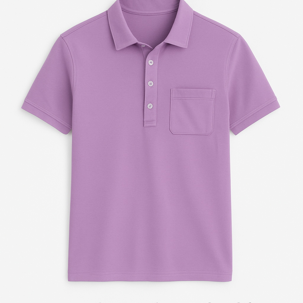 Lavender Pocket Polo Shirt