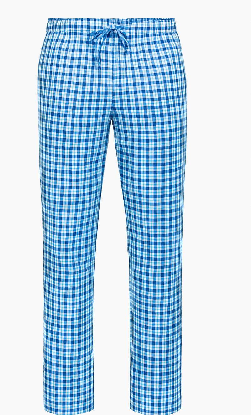 Blue Check Cotton Pajama