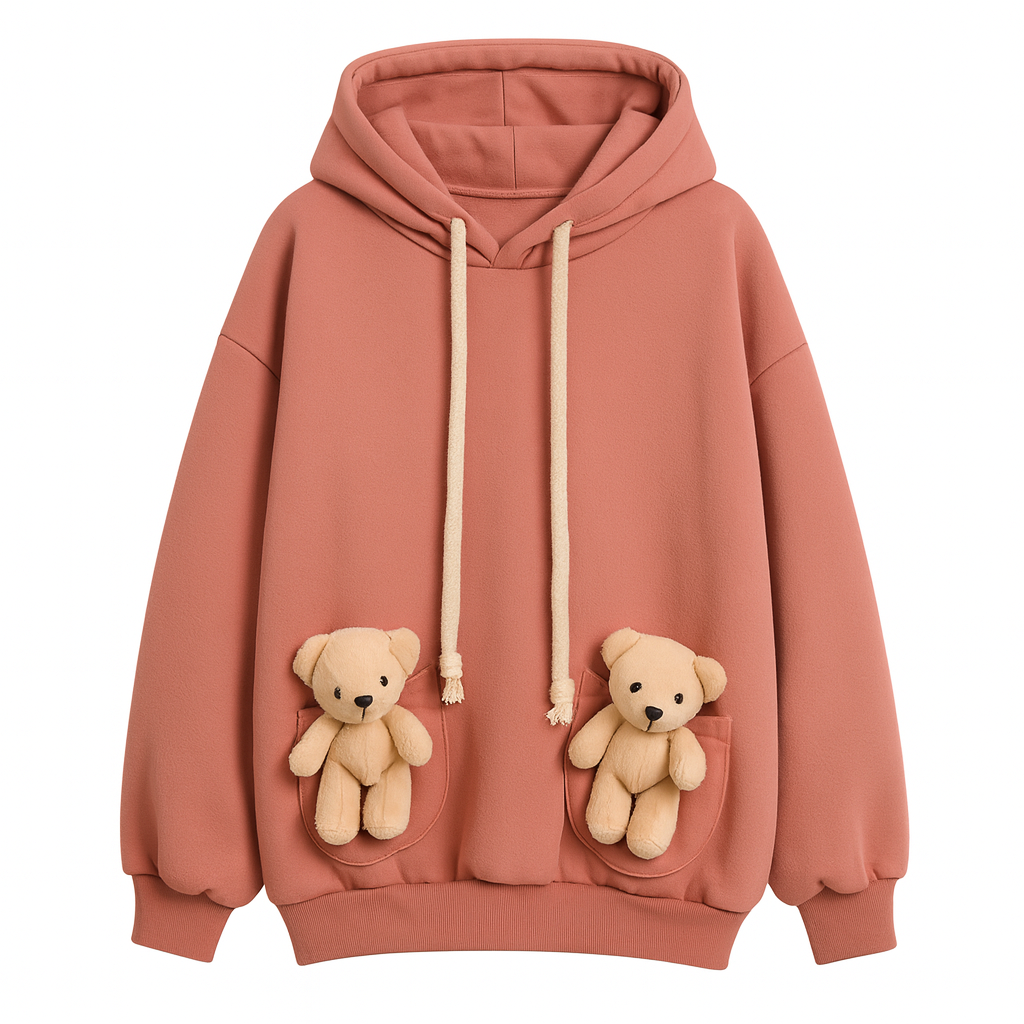 Teddy Pocket Hoodie
