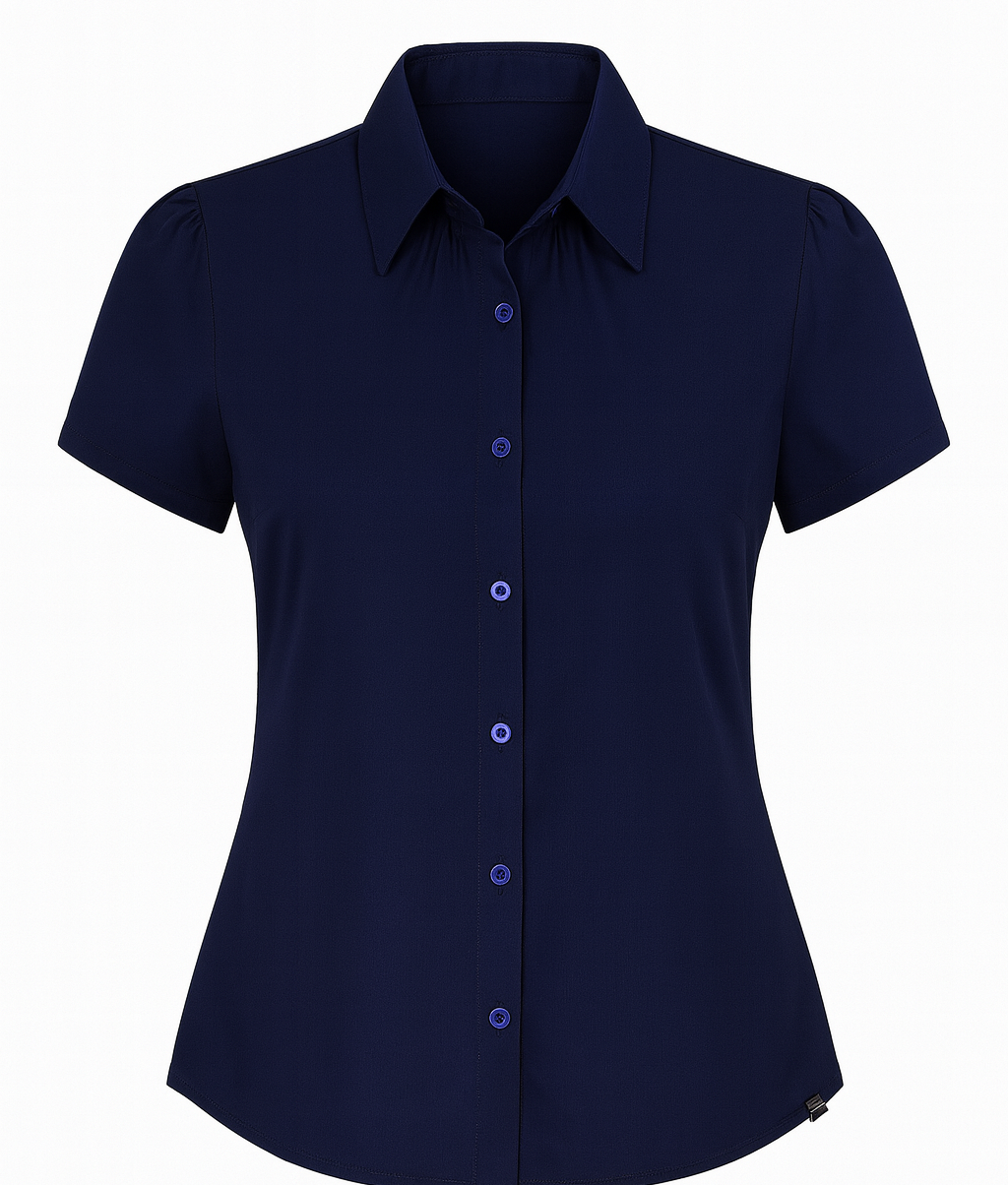 Navy Charm Short Sleeve Shirt