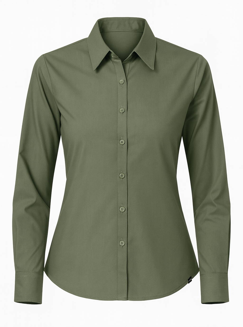 Olive Smart Office Shirt