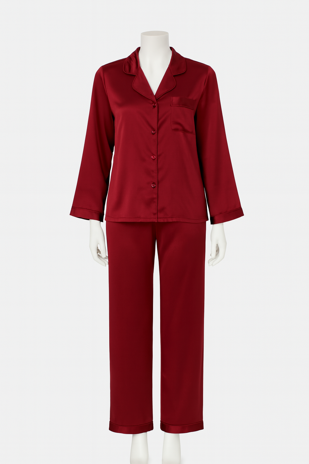 Luxury Red Satin Pyjama set