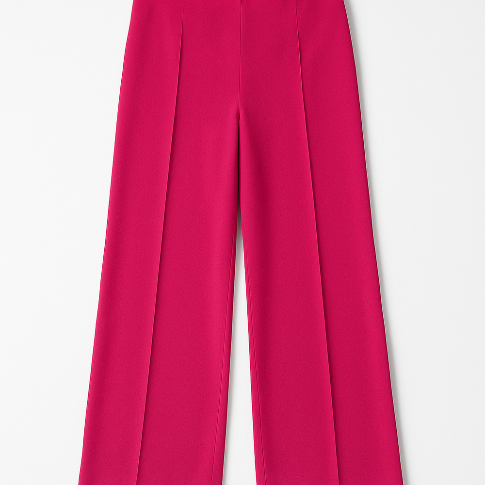 Bright Pink Wide Leg Pants