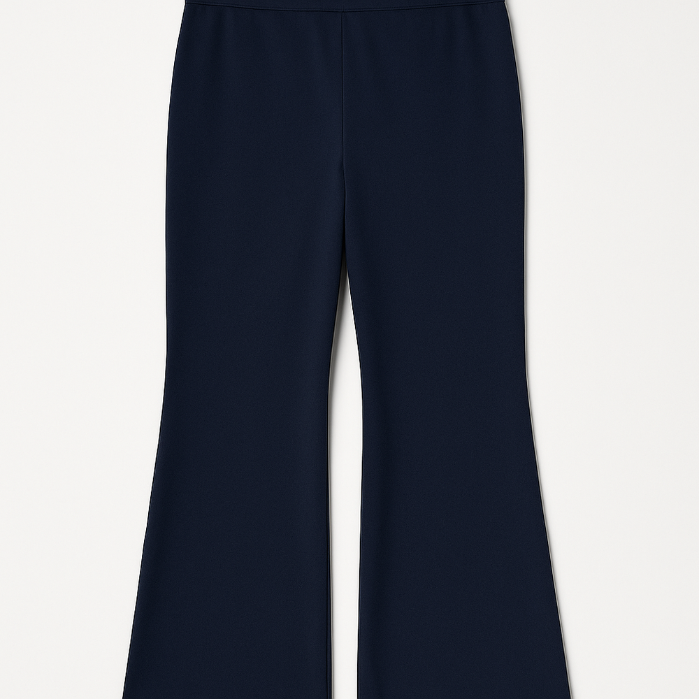 Navy Blue Wide Leg Pants