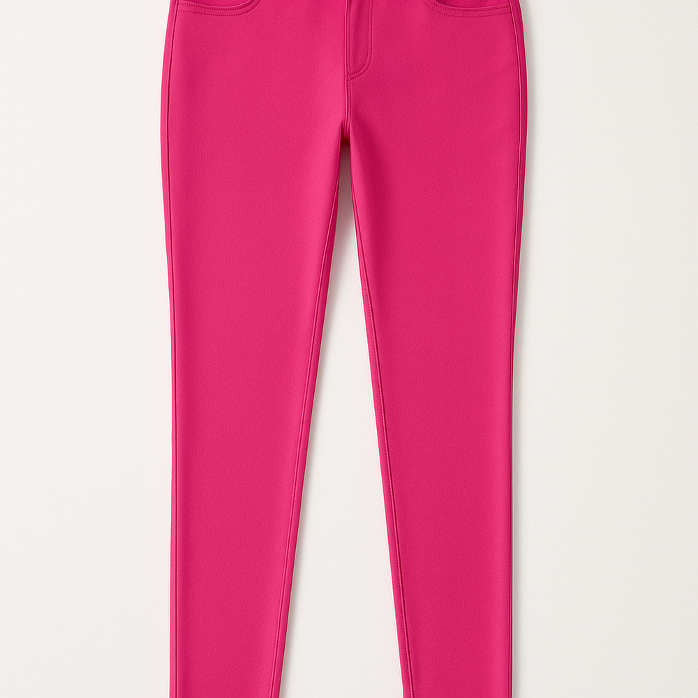 Bright Pink Skinny Fit Pants