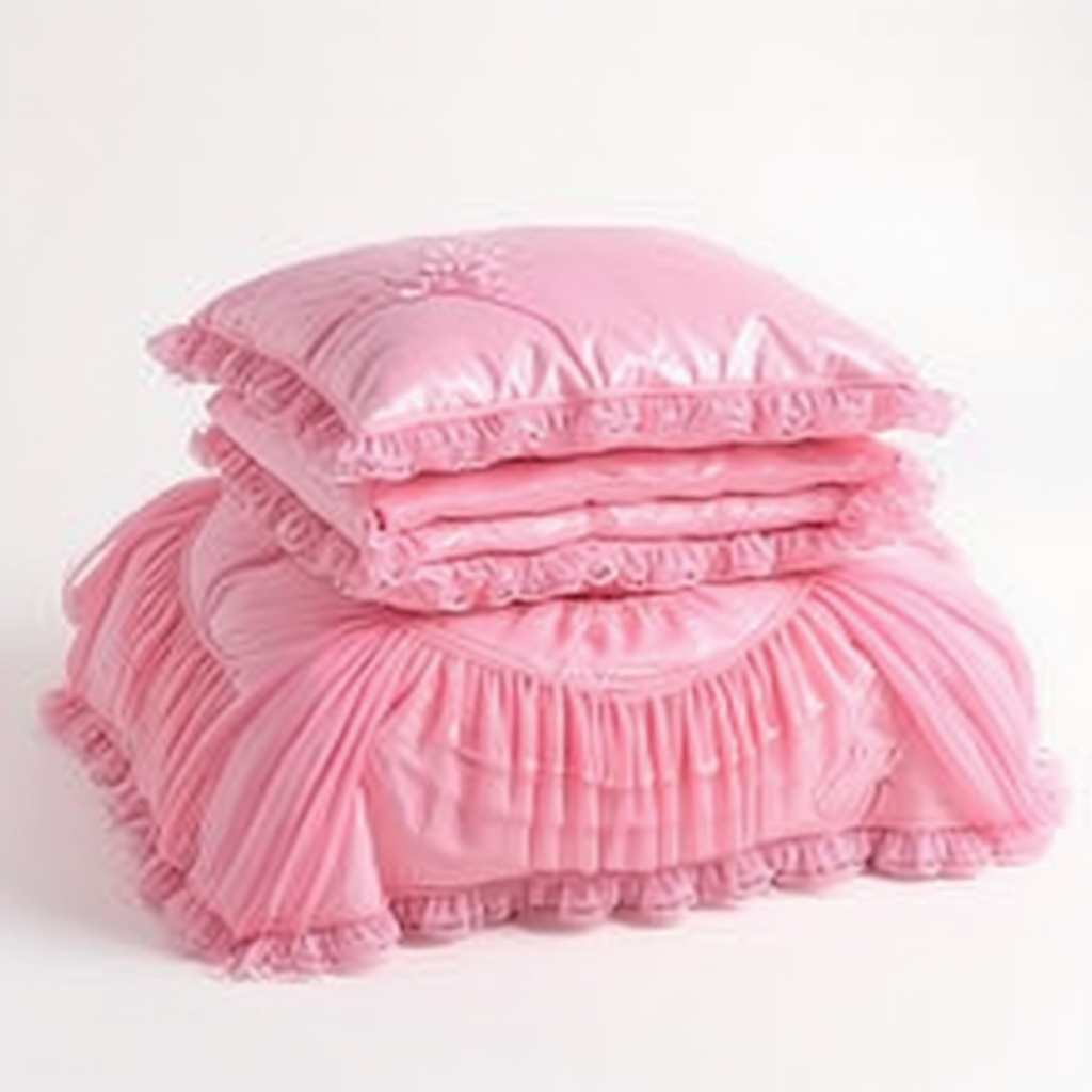 Pink Luxury Ruffled Bedsheet Set
